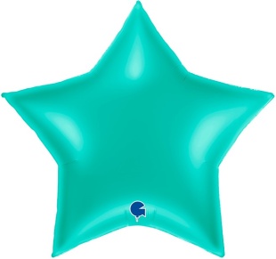 Шар (36''/91 см) Звезда, Тиффани, 1 шт. в уп.