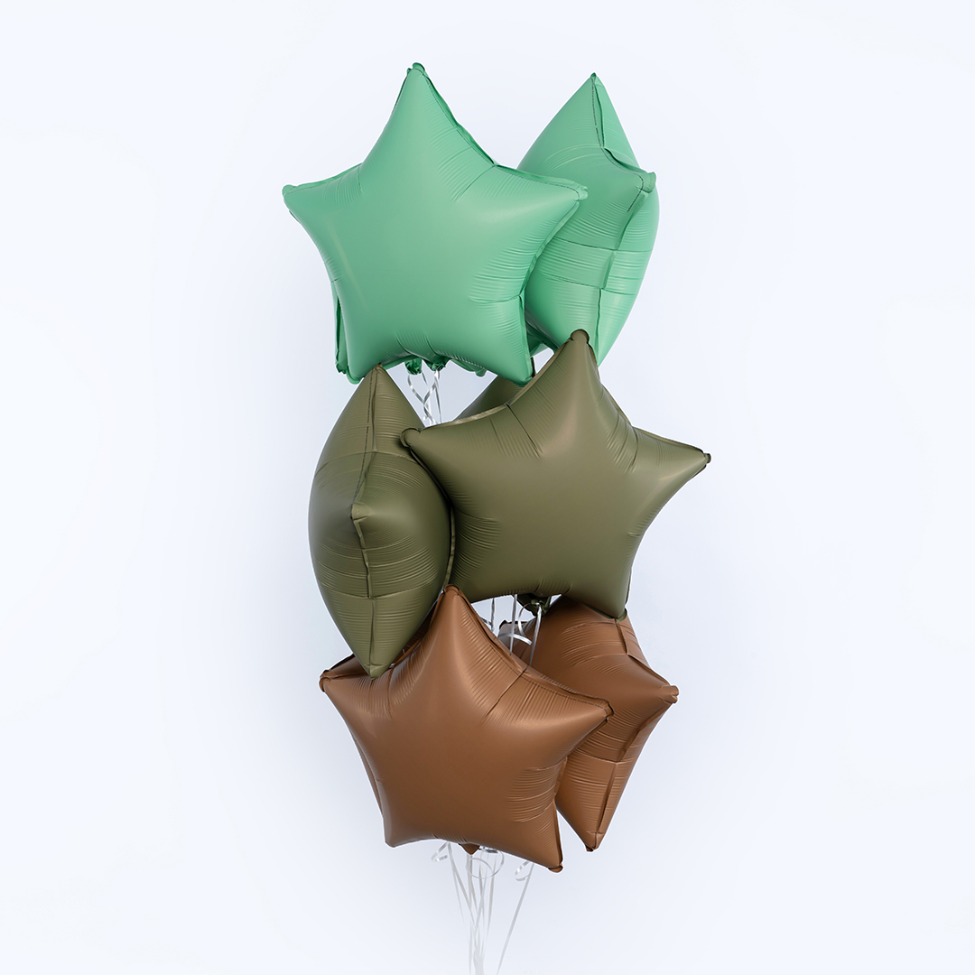 Шар (18''/46 см) Звезда, Мятный, Матовый, 1 шт.