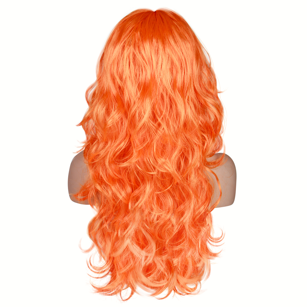 Парик карнавальный, 160 гр, Локоны, Рыжий, 1 шт. в упак. 