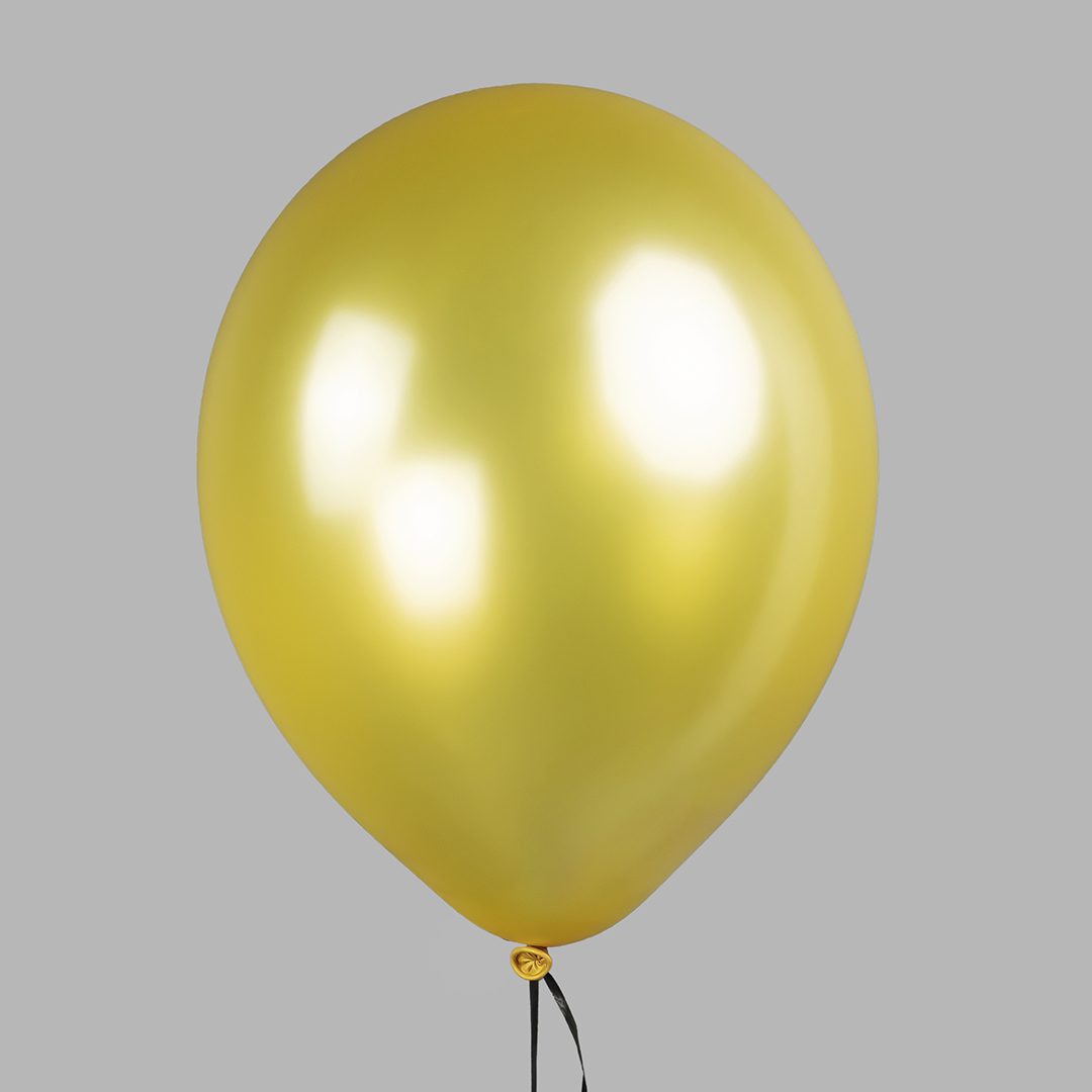 Шар (12''/30 см), Золото, металлик, 100 шт.
