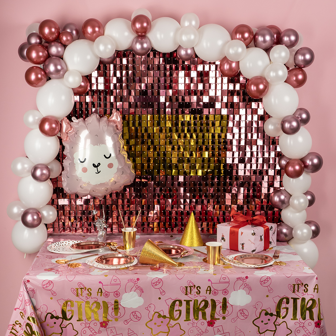 Колпаки, Золото, с блестками, 16 см, 6 шт. в упак. 