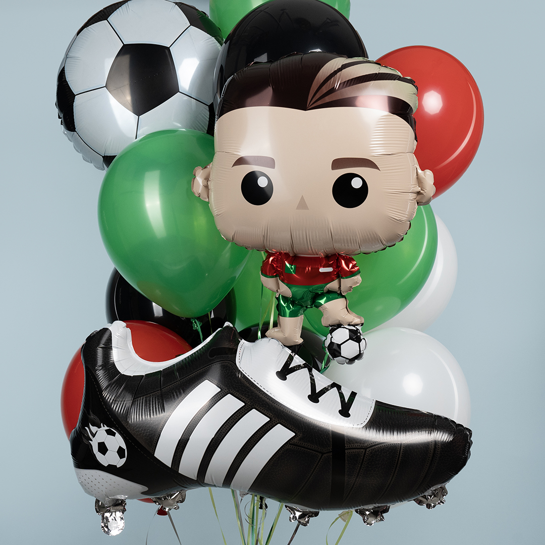 Шар (27''/69 см) Фигура, Футболист, 1 шт.