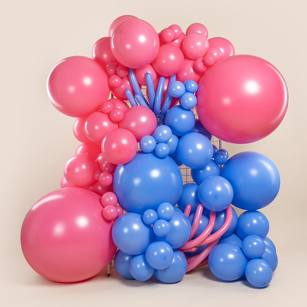 Шар (36''/91 см), Розовая роза (011), пастель, 2 шт.