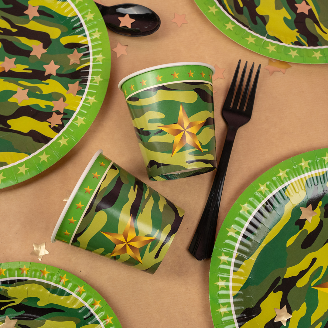 Стаканы (250 мл) Звездный Камуфляж, 6 шт.