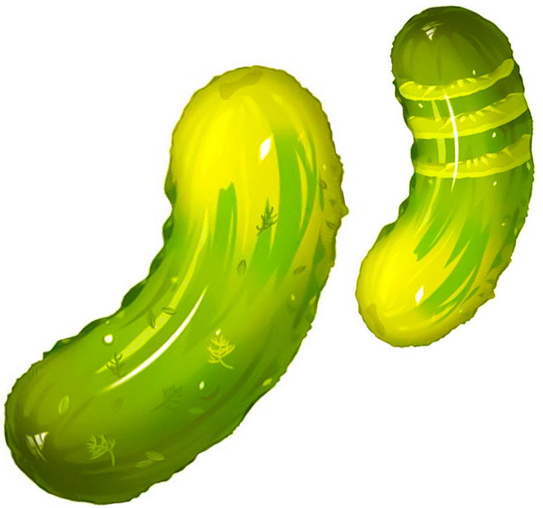 Шар (29''/74 см) Фигура, Соленый огурец, Зеленый, 1 шт.