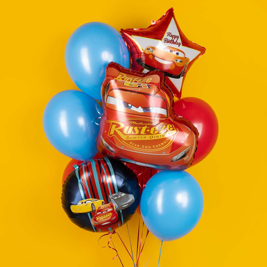 Шар (24''/61 см) Фигура, Гоночная машинка, 1 шт. в уп.