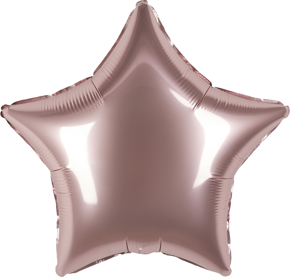 Шар (18''/46 см) Звезда, Грибной, Сатин, 1 шт.