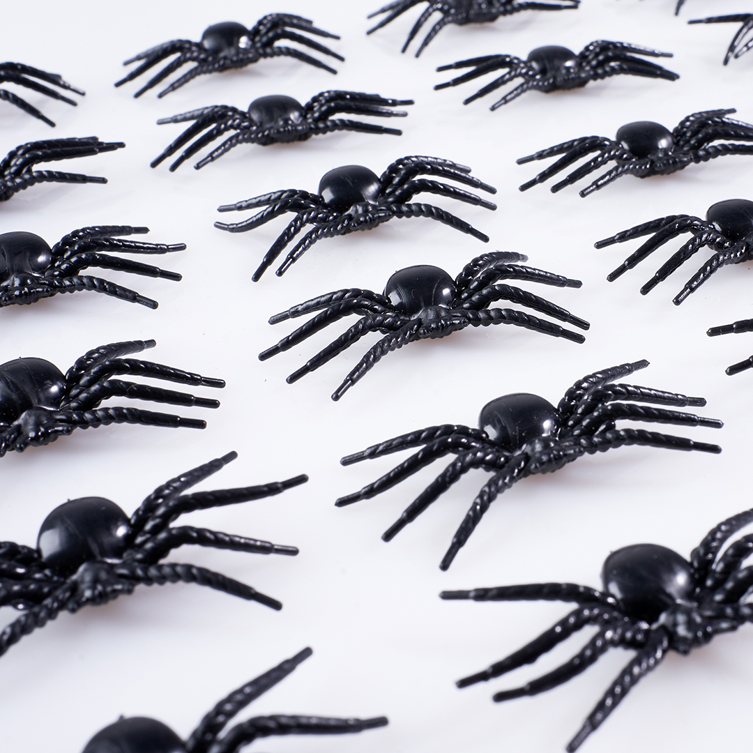Декоративное украшение, Пауки, Черный, 4,8*2 см, 30 шт.
