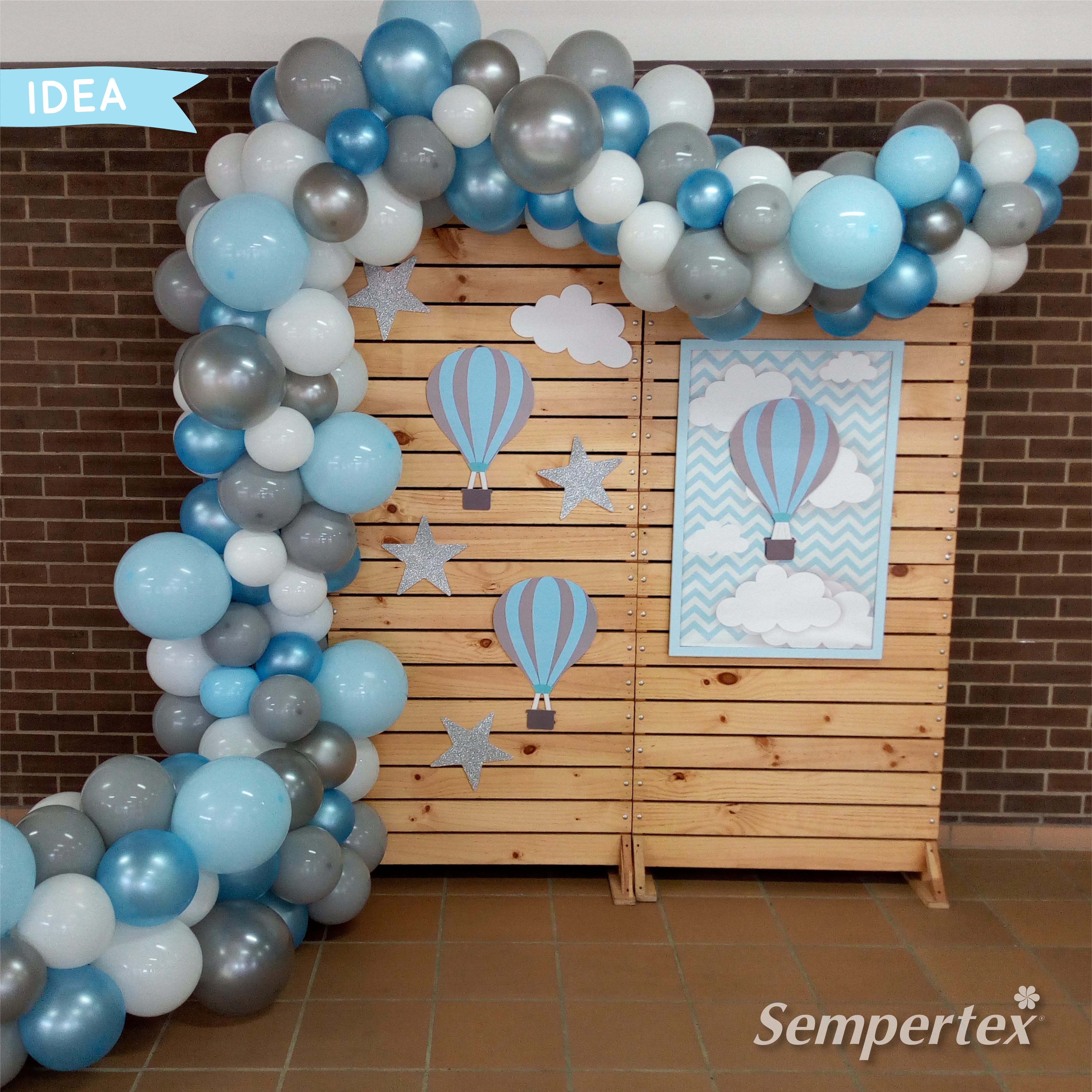 Шар (5''/13 см), Серый (081), пастель, 100 шт.