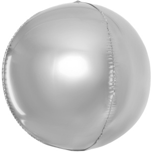 Шар 3D (32''/81 см) Сфера, Серебро, 1 шт. в уп.