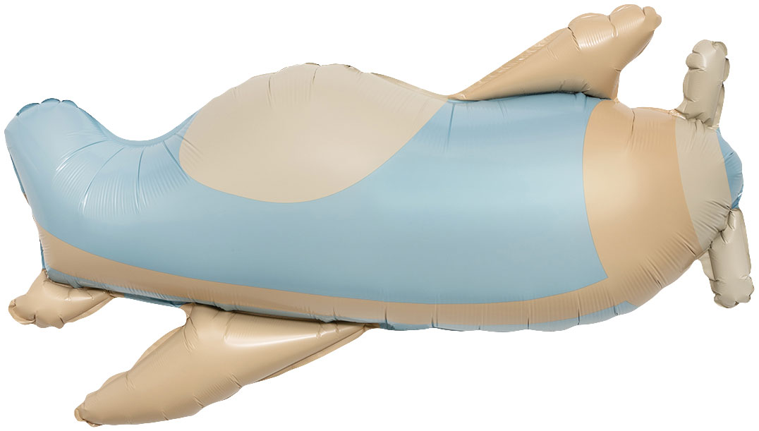 Шар (31''/79 см) Фигура, Самолет, Сатин, 1 шт. в уп.