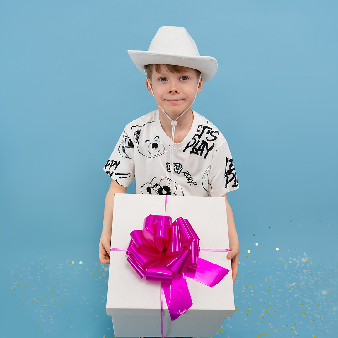 Бант Шар, Фуксия, Лаковый, 21 см, 1 шт. в упак. 