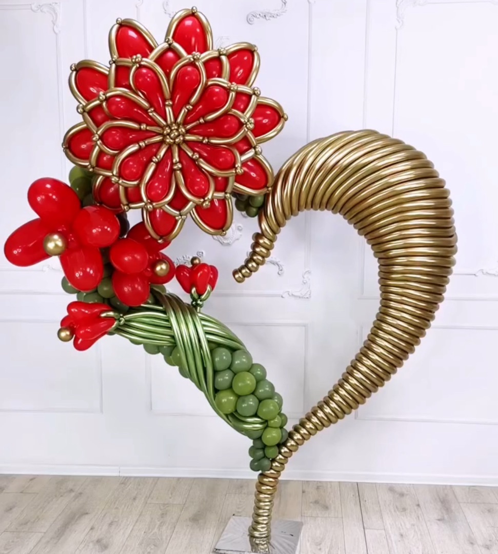 Шар (12''/30 см), Красный (015), пастель, 12 шт.