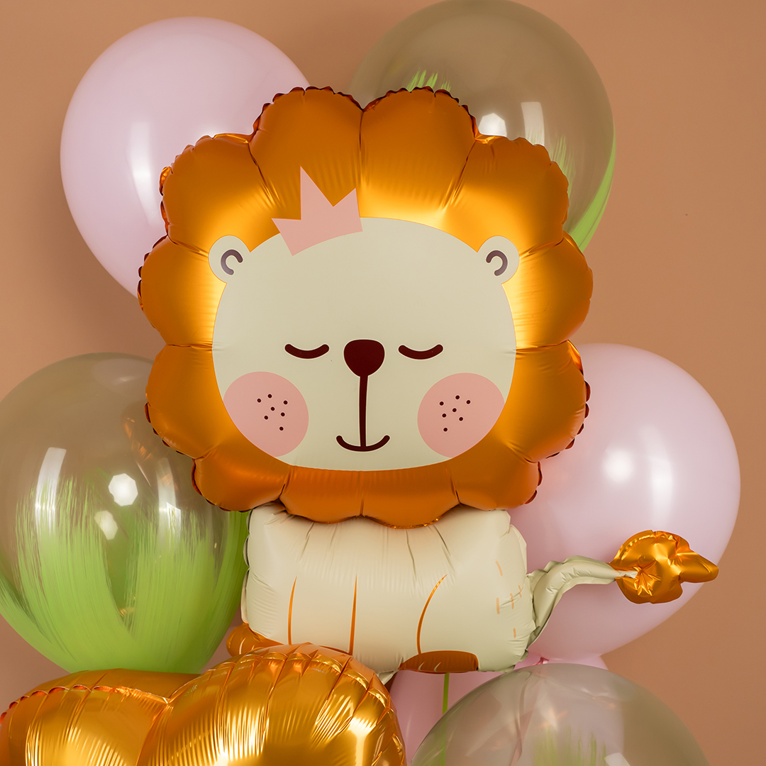 Шар (30''/76 см) Фигура, Львенок, Сатин, 1 шт. в уп.