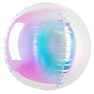 Шар 3D (10''/25 см) Мини-сфера, Зеркальный, Хамелеон, 1 шт. в уп.