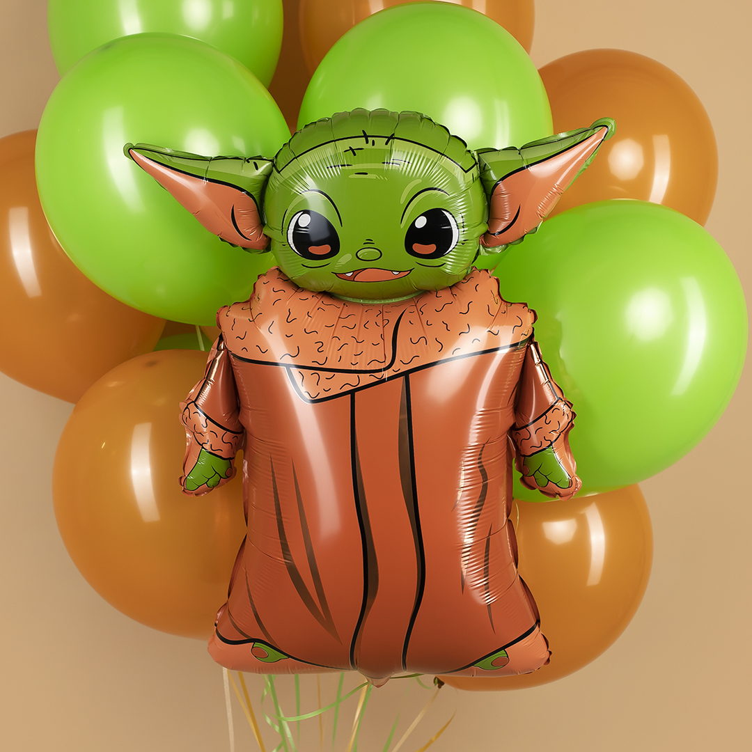 Шар (32''/81 см) Фигура, Малыш Инопланетянин, 1 шт. в уп.