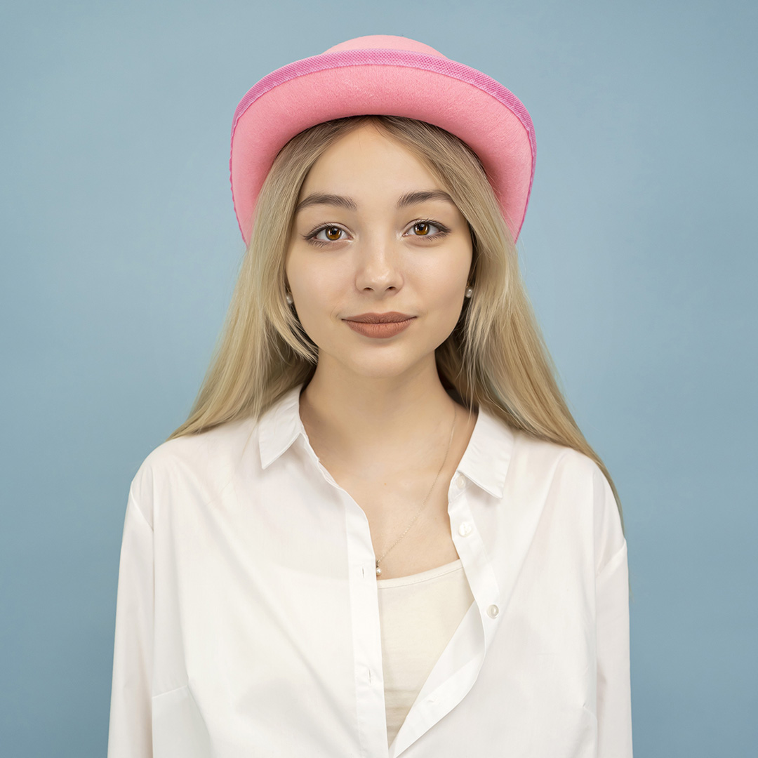 Шляпа Котелок, фетр, Розовый, 56-58 разм., 1 шт. 