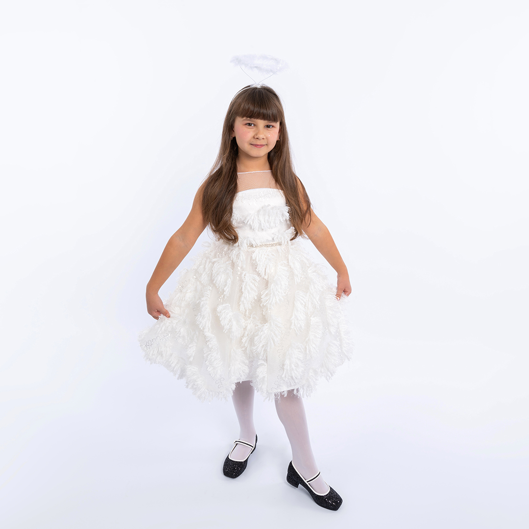 Ободок, Ангел, Белый, 1 шт. 