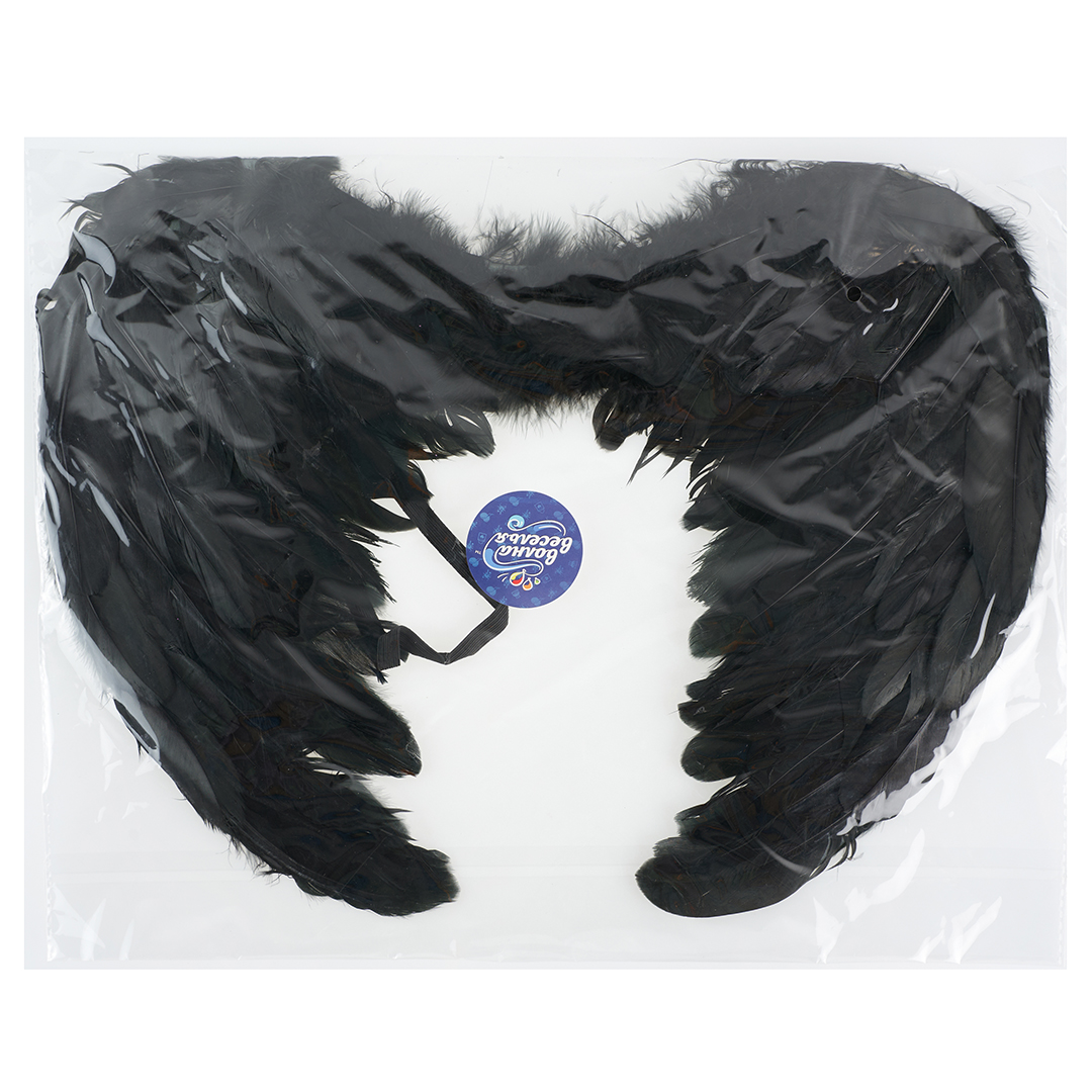 Крылья, Ангел, Размер S, Черный, 45*35 см, 1 шт. 