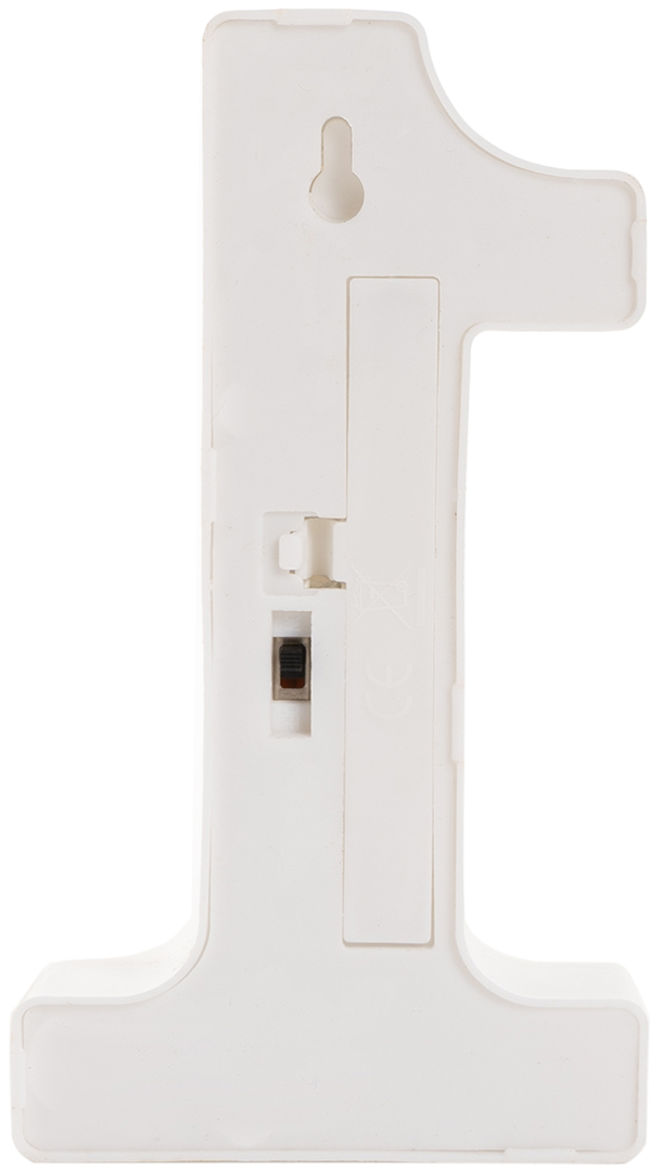 Световая фигура Цифра, 1, 16 см. Серебро, 1 шт.