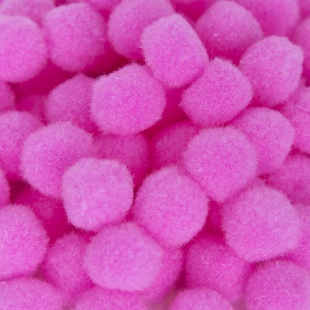 Декоративное украшение Помпончики, 2 см. Розовый, 100 шт.