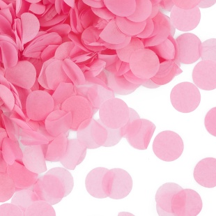 Конфетти тишью Круг, Розовый, 2,5 см, 50 г.