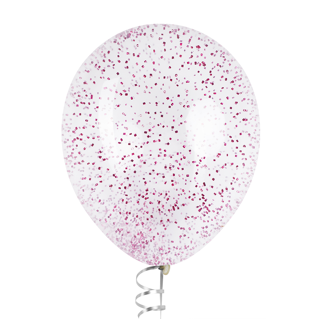 Конфетти фольга Цилиндр, Фуксия, Металлик, 0,2 см, 20 г.