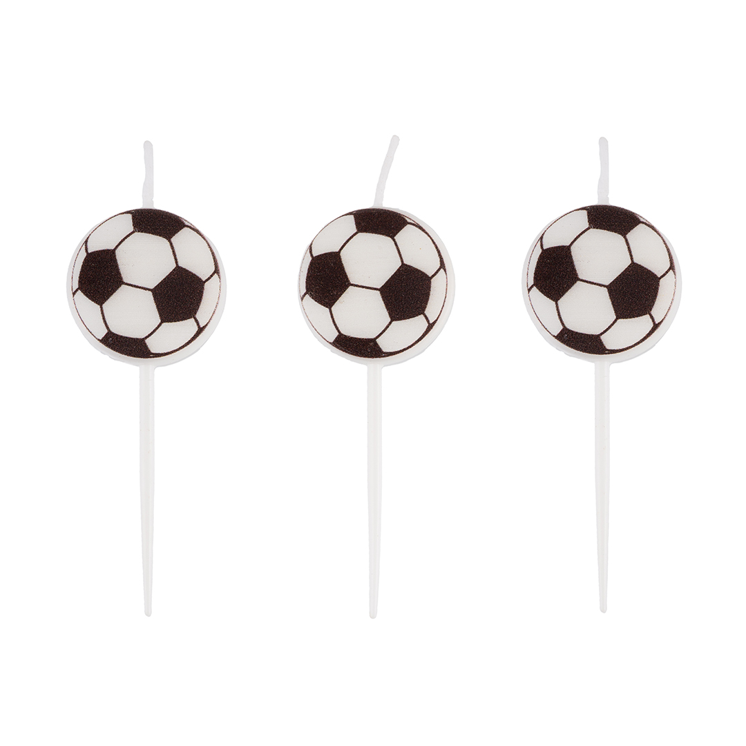 Свечи Фигура, Футбольный мяч, 5 шт. с держат.