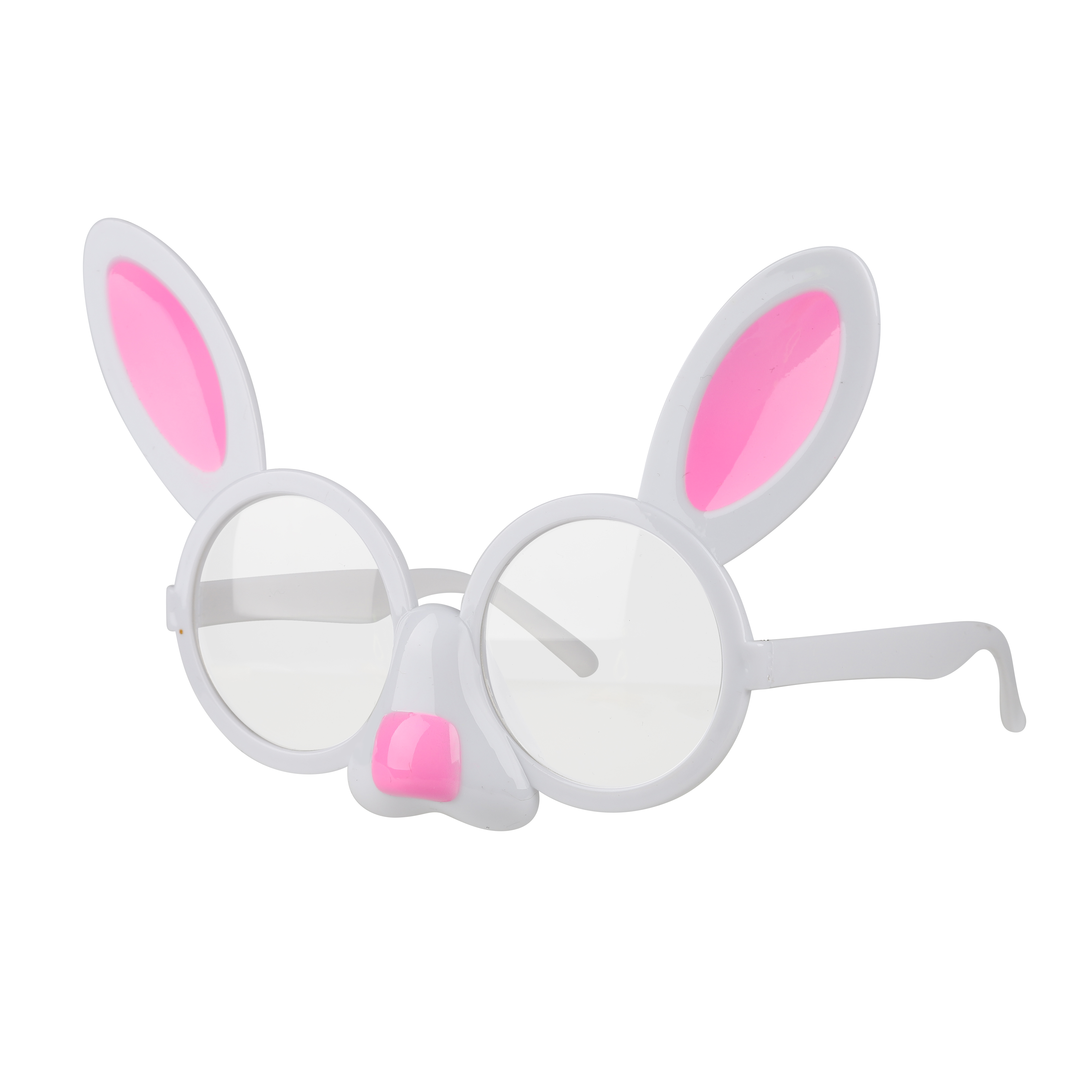 Карнавальные очки, Зайчик, Белый, 1 шт. 