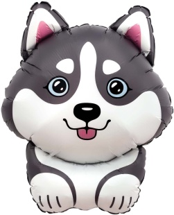 Шар (32''/81 см) Фигура, Хаски, 1 шт. в уп.