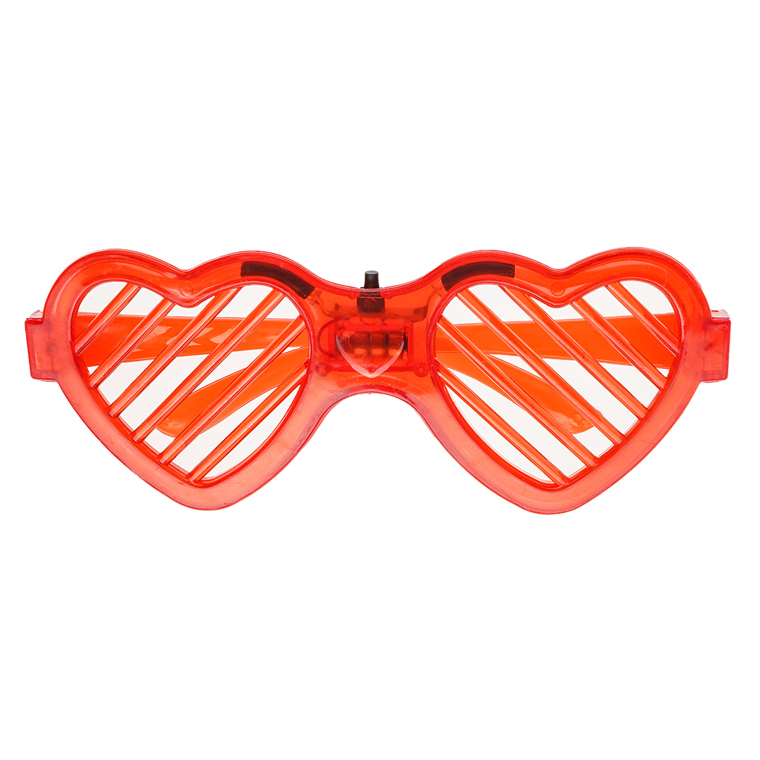 Светодиодные очки, Сердце, Красный, 1 шт. 