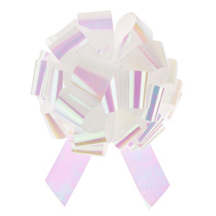 Бант Шар, Северное сияние, Белый, Хамелеон, 36 см, 1 шт. в упак. 