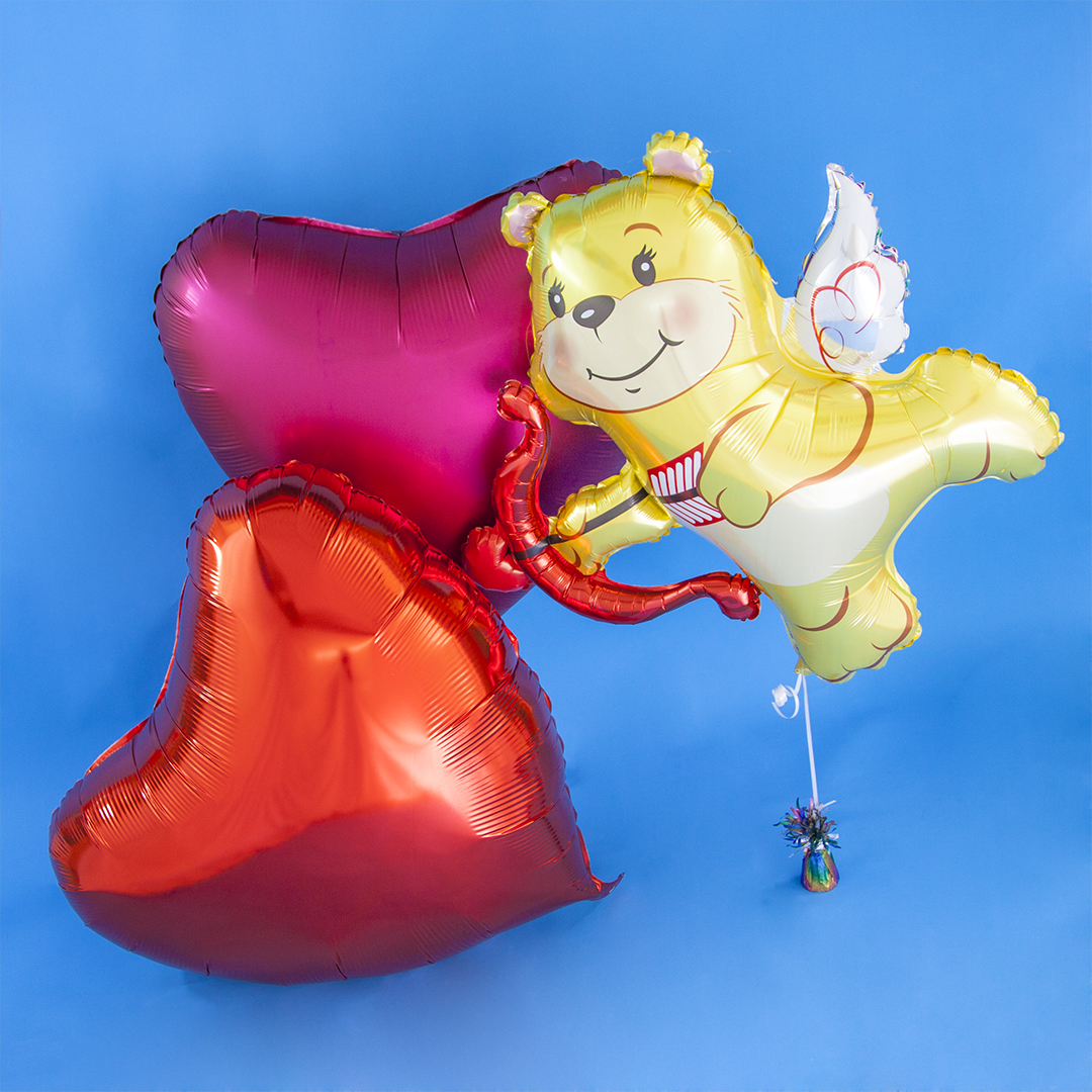 Шар (36''/91 см) Сердце, Красный, 1 шт. в уп.