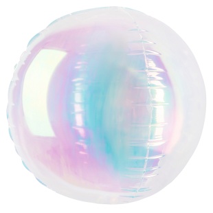 Шар 3D (22''/56 см) Сфера, Прозрачный, Хамелеон, 1 шт. в уп.