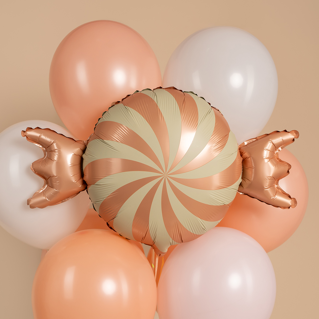 Шар (27''/69 см) Фигура, Конфета, Розовый, Сатин, 1 шт.