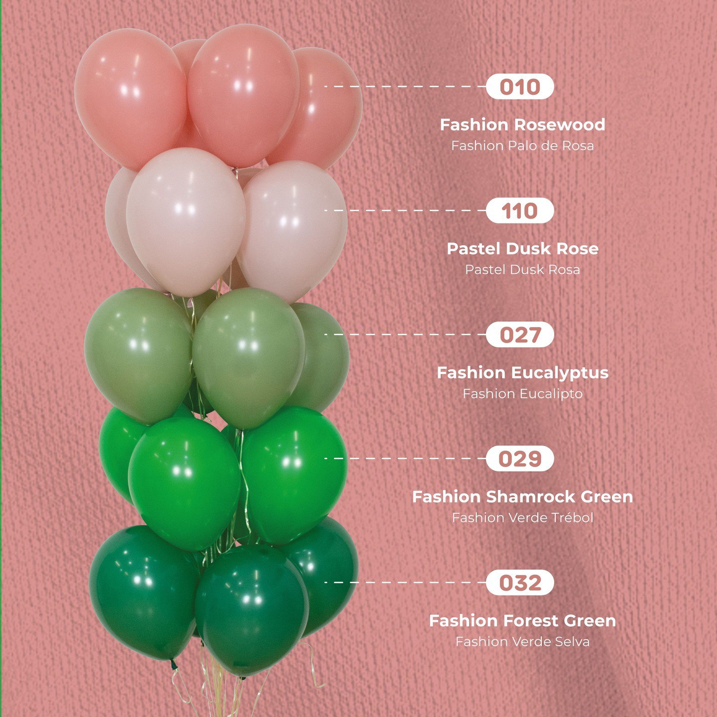 Шар (12''/30 см), Эвкалипт (027), пастель, 50 шт.