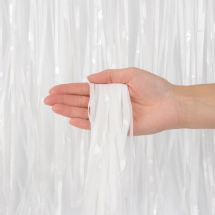 Занавес Дождик Белый, Макарунс, 100*200 см, 1 шт.
