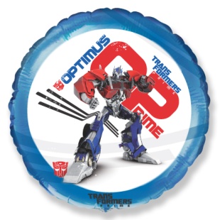 Шар (18''/46 см) Круг, Трансформеры, Синий, 1 шт.