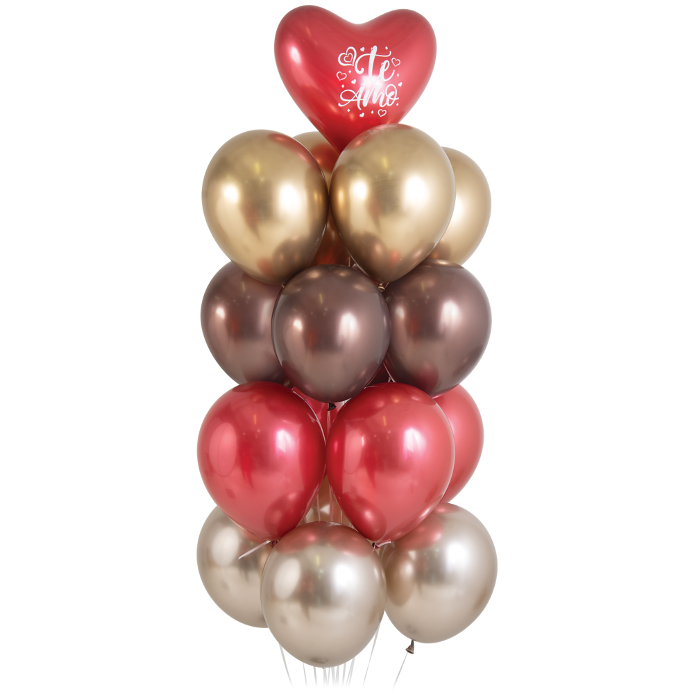 Шар (12''/30 см), Красный (015), пастель, 12 шт.