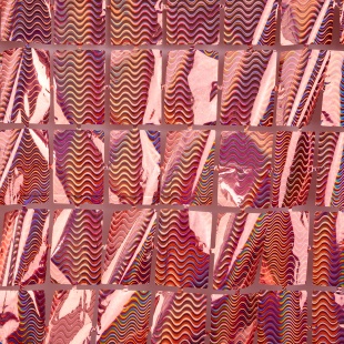 Занавес Прямоугольники, Розовое Золото, Голография, 100*200 см, 1 шт.