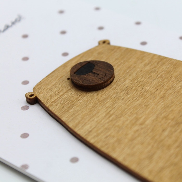 Конверт для денег 3D, Поздравляю! (мишка), 1 шт.