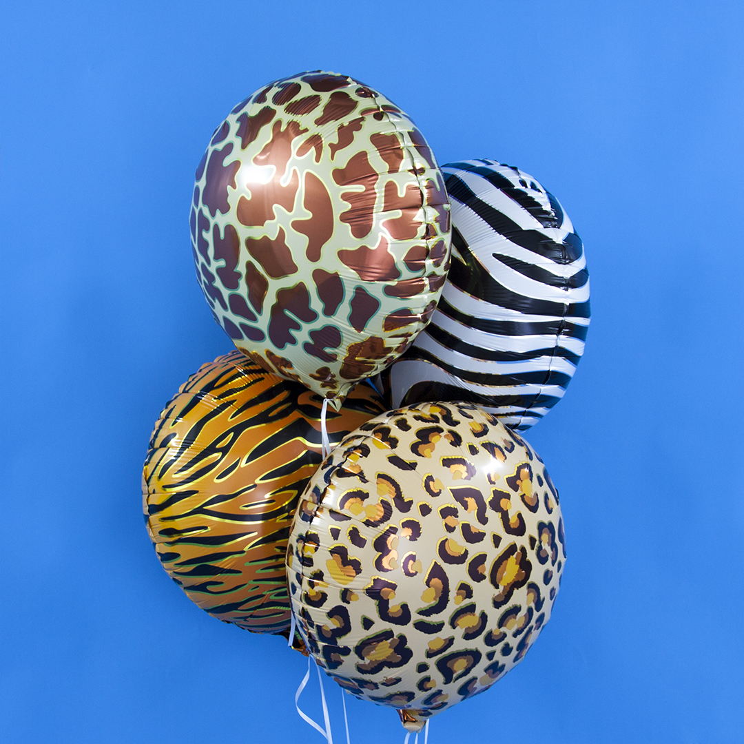 Шар (18''/46 см) Круг, Сафари, Жираф, 1 шт.