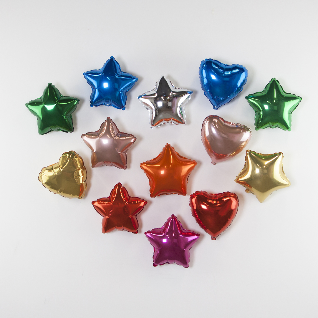 Шар (9''/23 см) Мини-сердце, Синий, 1 шт.