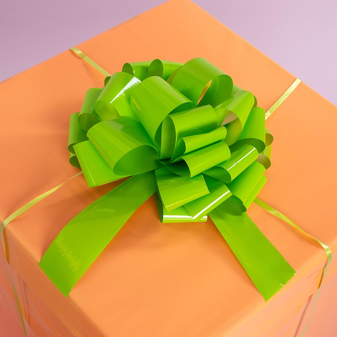 Бант Шар, Салатовый, Лаковый, 36 см, 1 шт. в упак. 