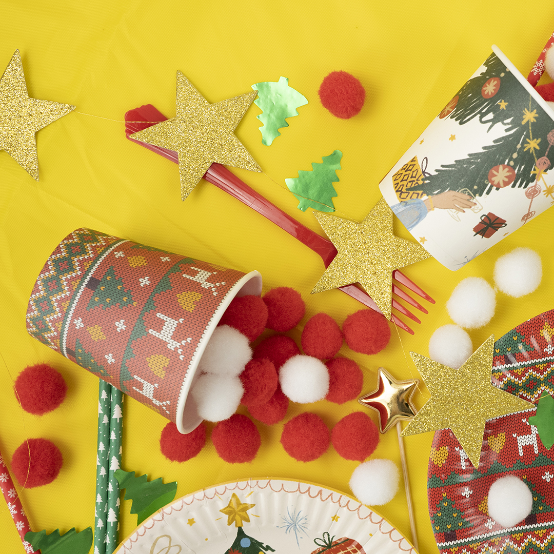 Стаканы (250 мл) Новогодний орнамент, 6 шт.