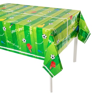 Скатерть одноразовая, Футбол, Металлик, 137*183 см, 1 шт.