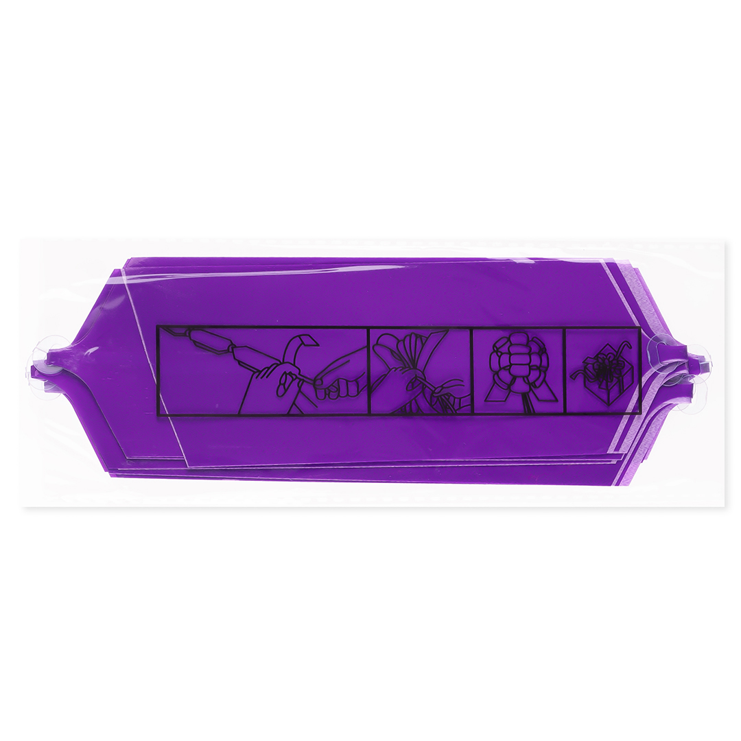 Бант Шар, Фиолетовый, Лаковый, 21 см, 1 шт. в упак. 