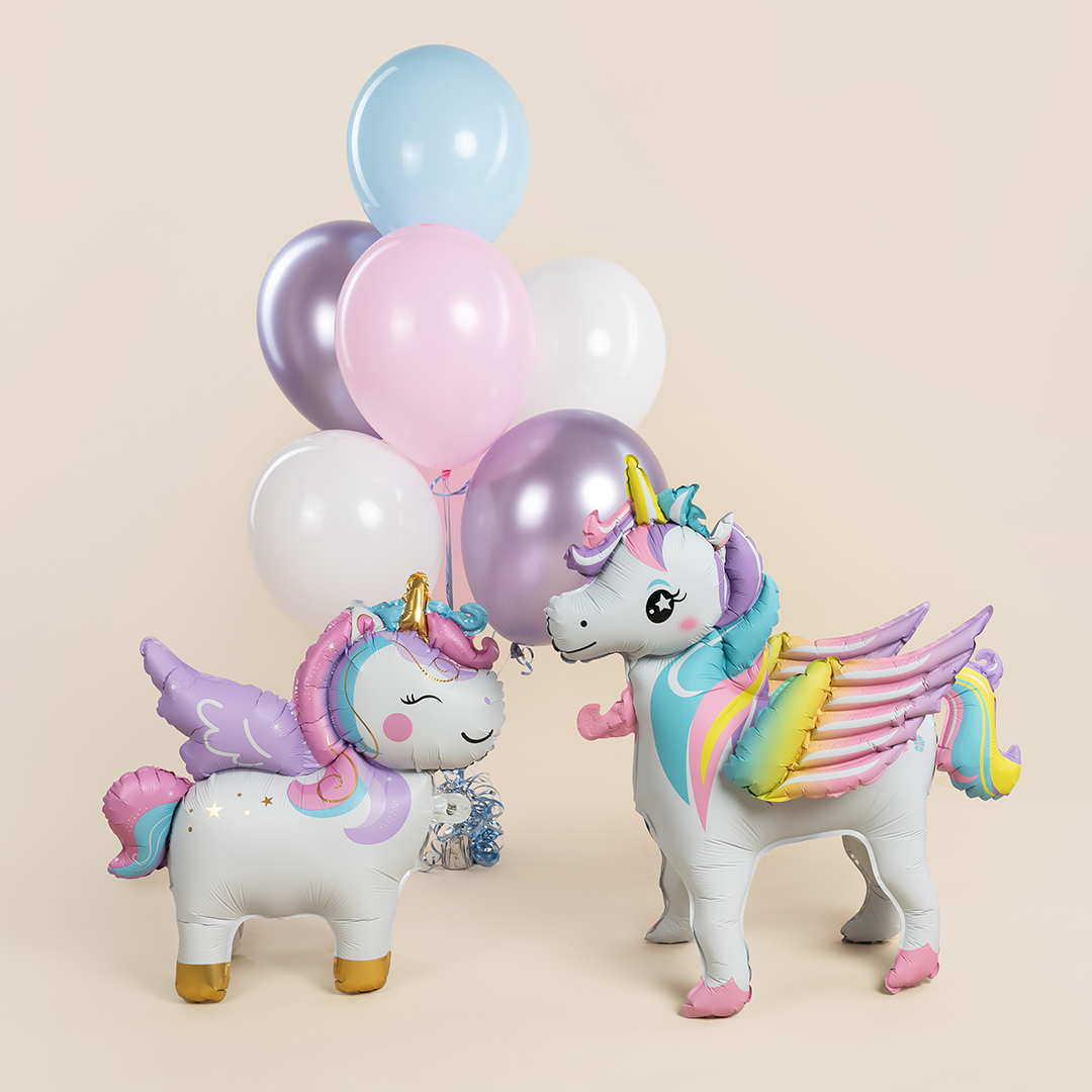 Шар (24''/61 см) Фигура 3D, Нежный единорог, 1 шт.