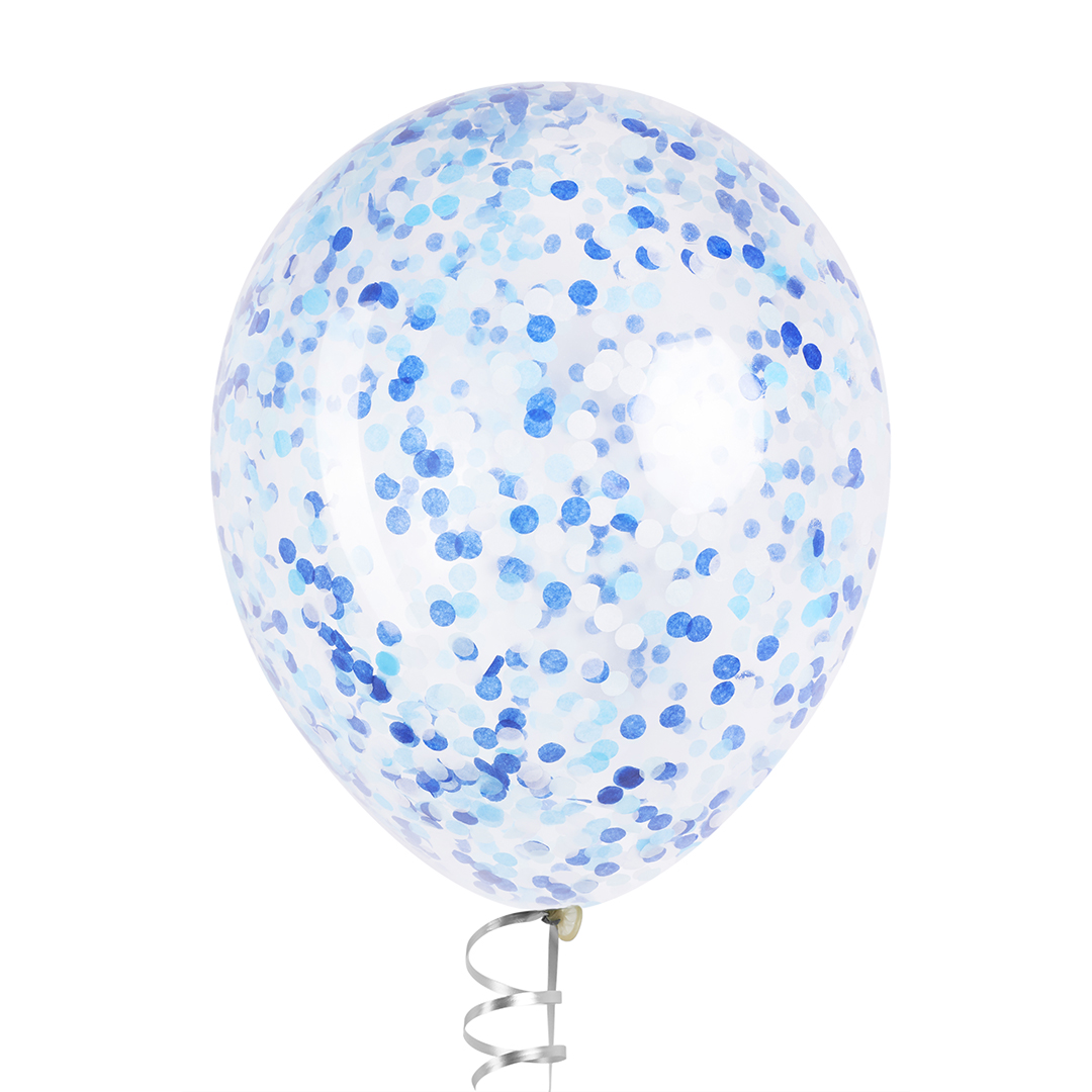 Конфетти тишью Круг, Голубой микс, 1 см, 50 г.