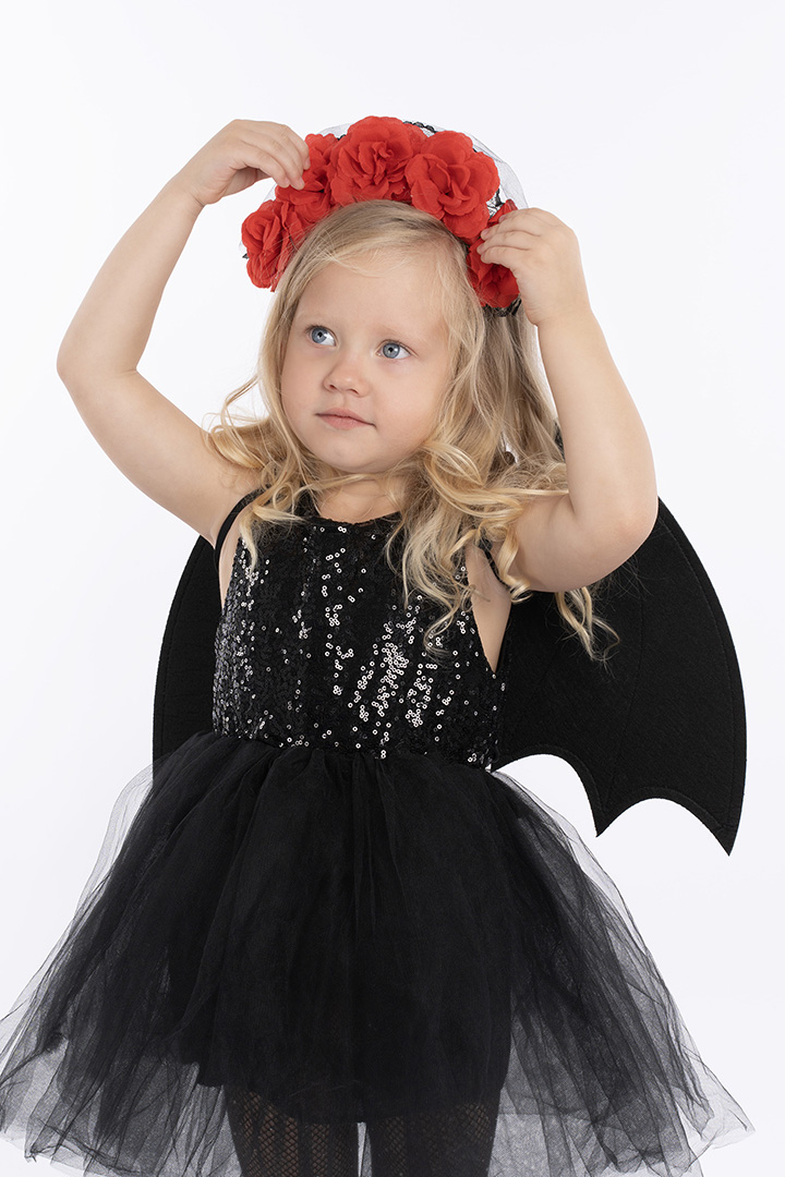 Крылья, Дьявол, Черный, 47*41,5 см, 1 шт. 